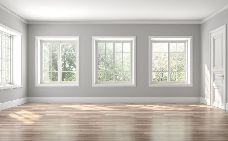 Large Picture Windows on a Living Room